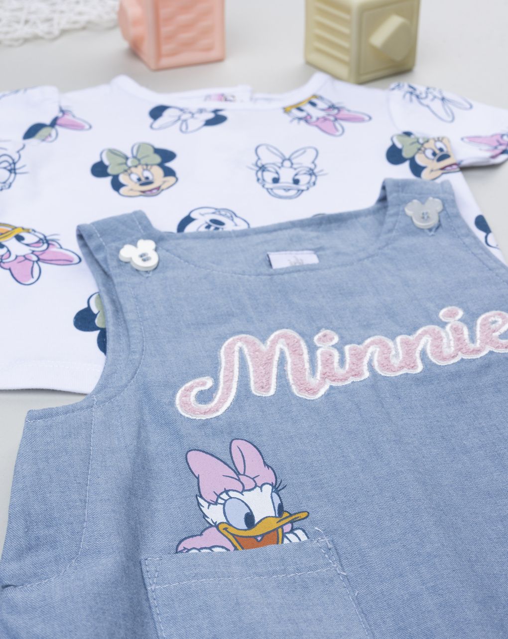 βρεφικό σετ t-shirt και σαλοπέτα minnie & daisy για κορίτσι - Prénatal