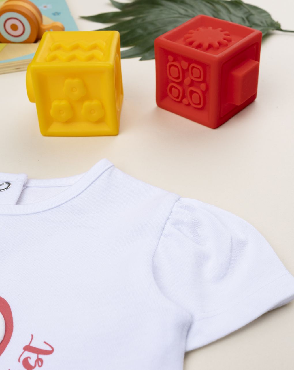 βρεφικό σετ t-shirt και σορτσάκι με κερασάκι για κορίτσι - Prénatal
