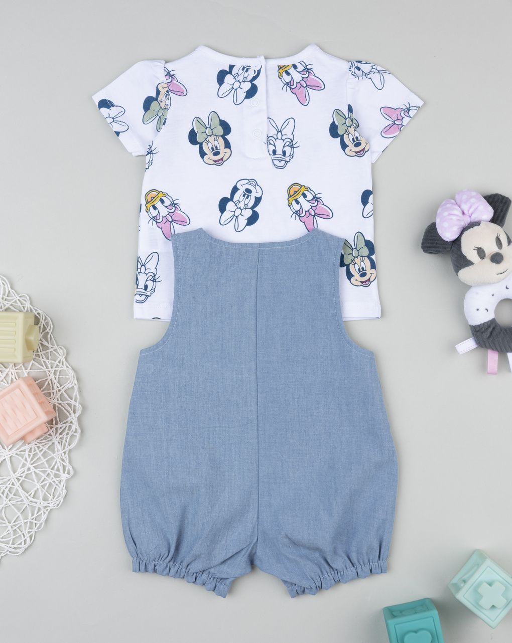 βρεφικό σετ t-shirt και σαλοπέτα minnie & daisy για κορίτσι - Prénatal