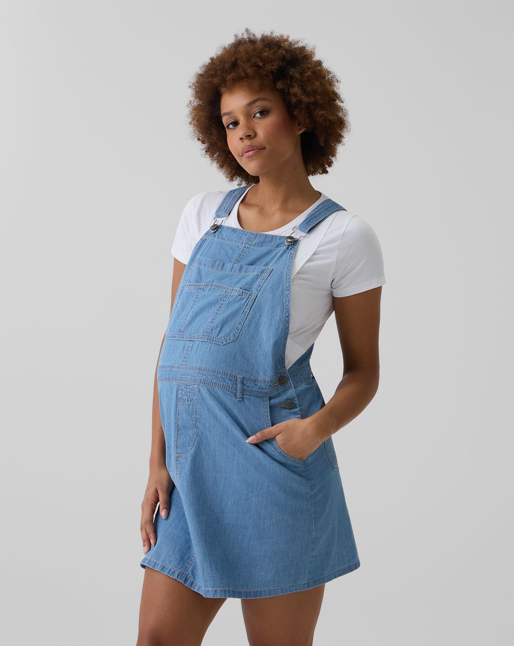 γυναικείο σετ t-shirt και τζιν σαλοπέτα-φόρεμα εγκυμοσύνης/θηλασμού - Prénatal