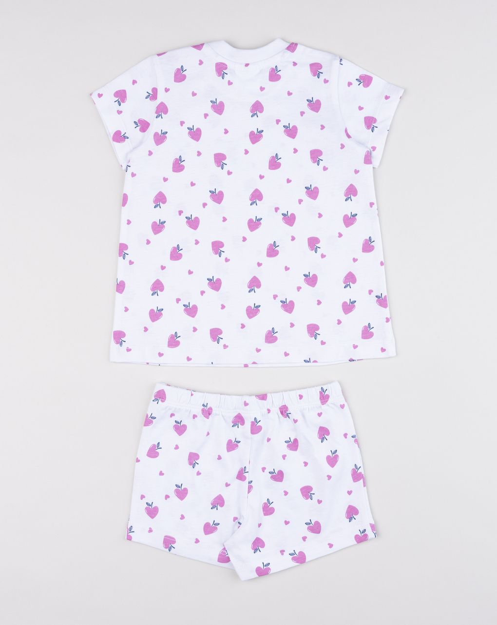 βρεφική πιτζάμα λευκή με καρδούλες για κορίτσι - Prénatal