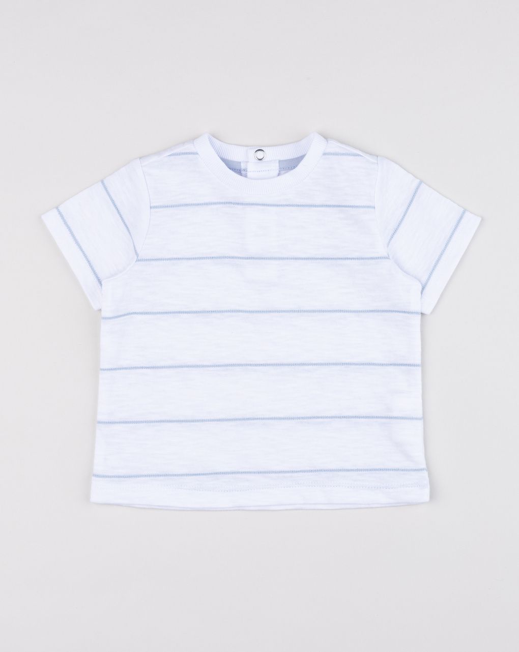 βρεφικό  t-shirt λευκό ριγέ για αγόρι