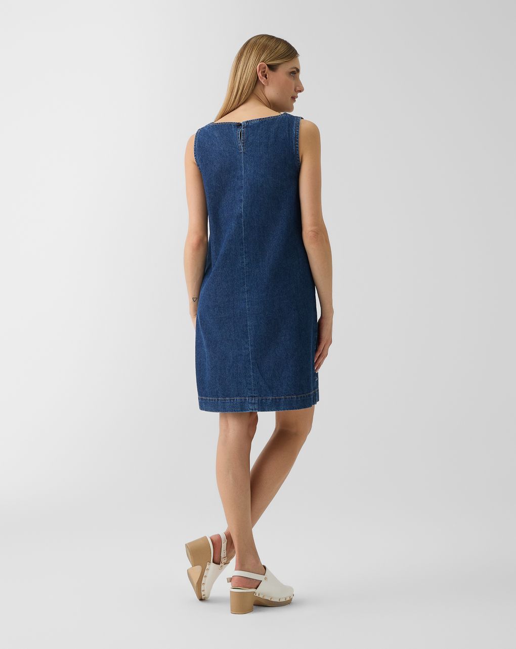 γυναικείο τζιν φόρεμα μπλε εγκυμοσύνης/θηλασμού - Prénatal