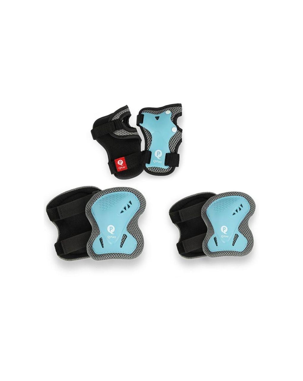 Qplay προστατευτικό σετ αγκώνας-γόνατο-καρπός sky blue small 01-2002327-03