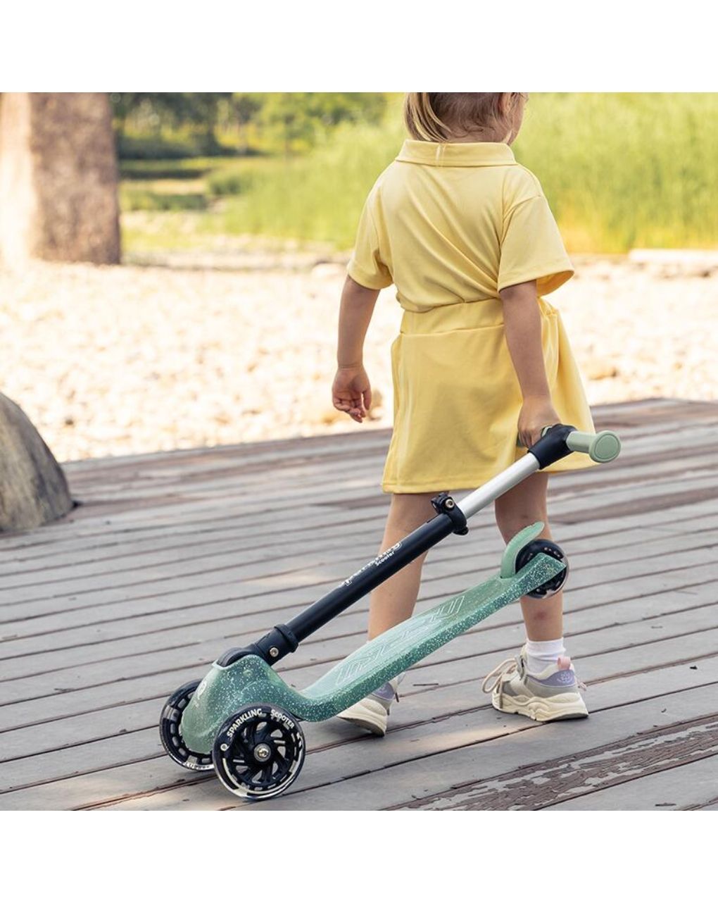 Qplay sparkling 5in1 scooter πατίνι green 01-1212085-01 - Qplay