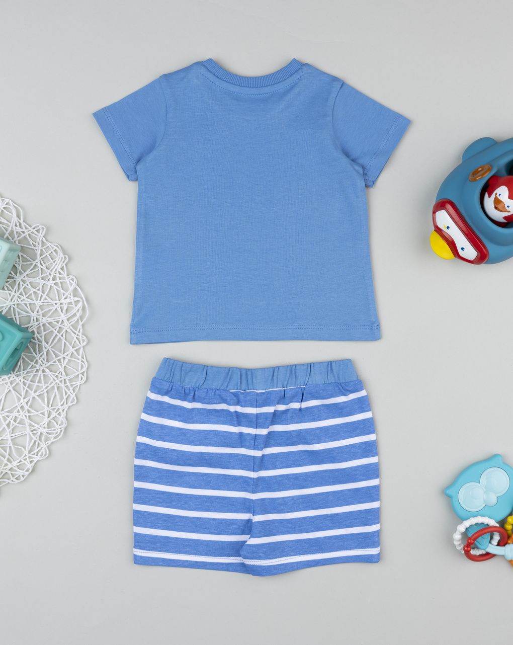 βρεφικό σετ t-shirt και σορτσάκι με καβουράκι για αγόρι - Prénatal