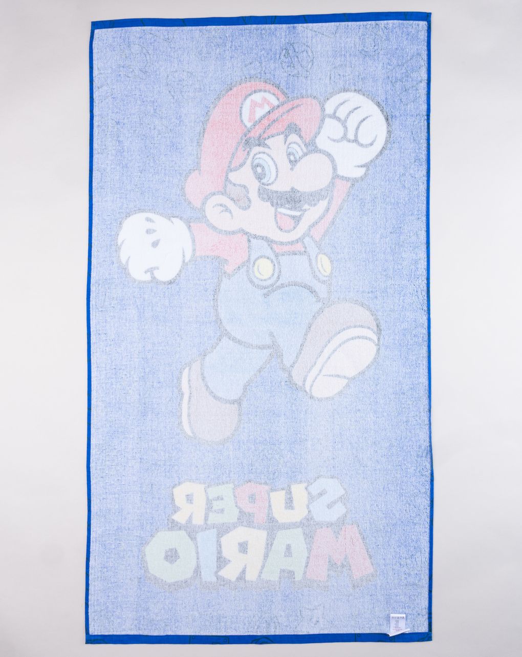 παιδική πετσέτα θαλάσσης μπλε super mario για αγόρι - Prénatal