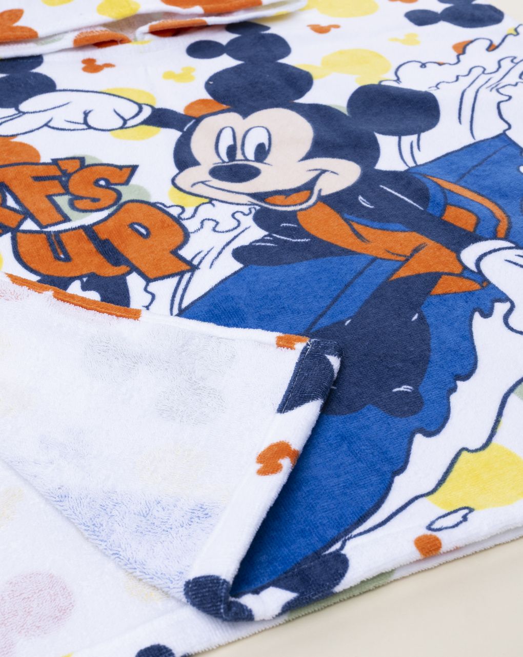 βρεφικό πόντσο θαλάσσης λευκό mickey για αγόρι - Prénatal