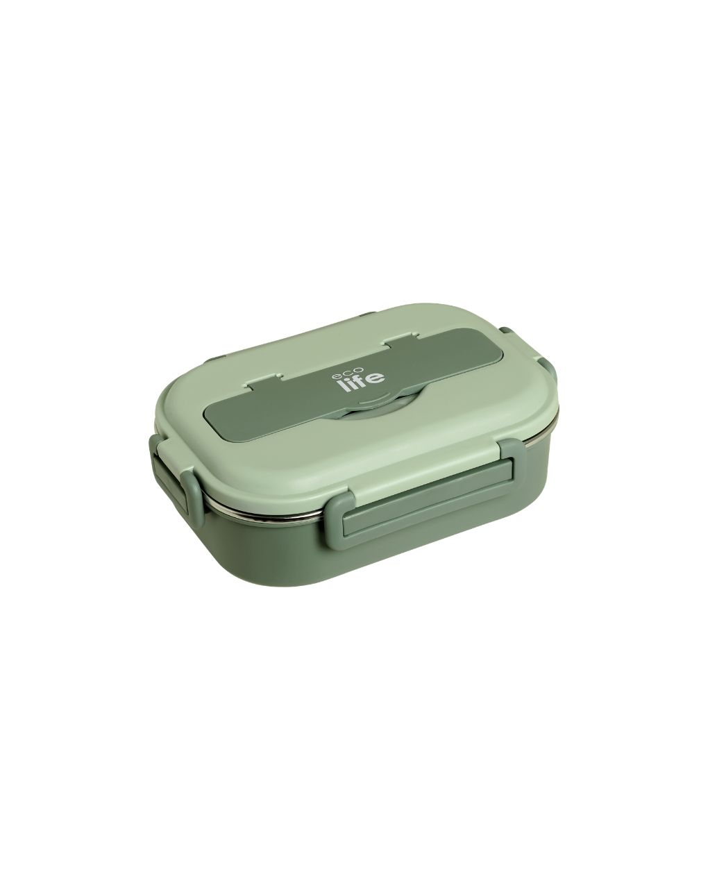 Ecolife φαγητοδοχείο 3 θέσεων 1lt πράσινο 33-fc-9093 - Ecolife