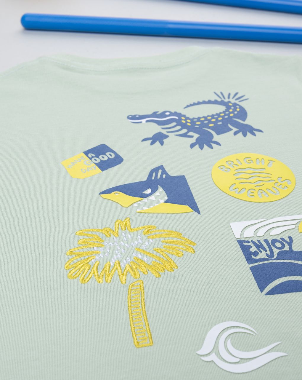 παιδικό t-shirt πράσινο enjoy life για αγόρι - Prénatal