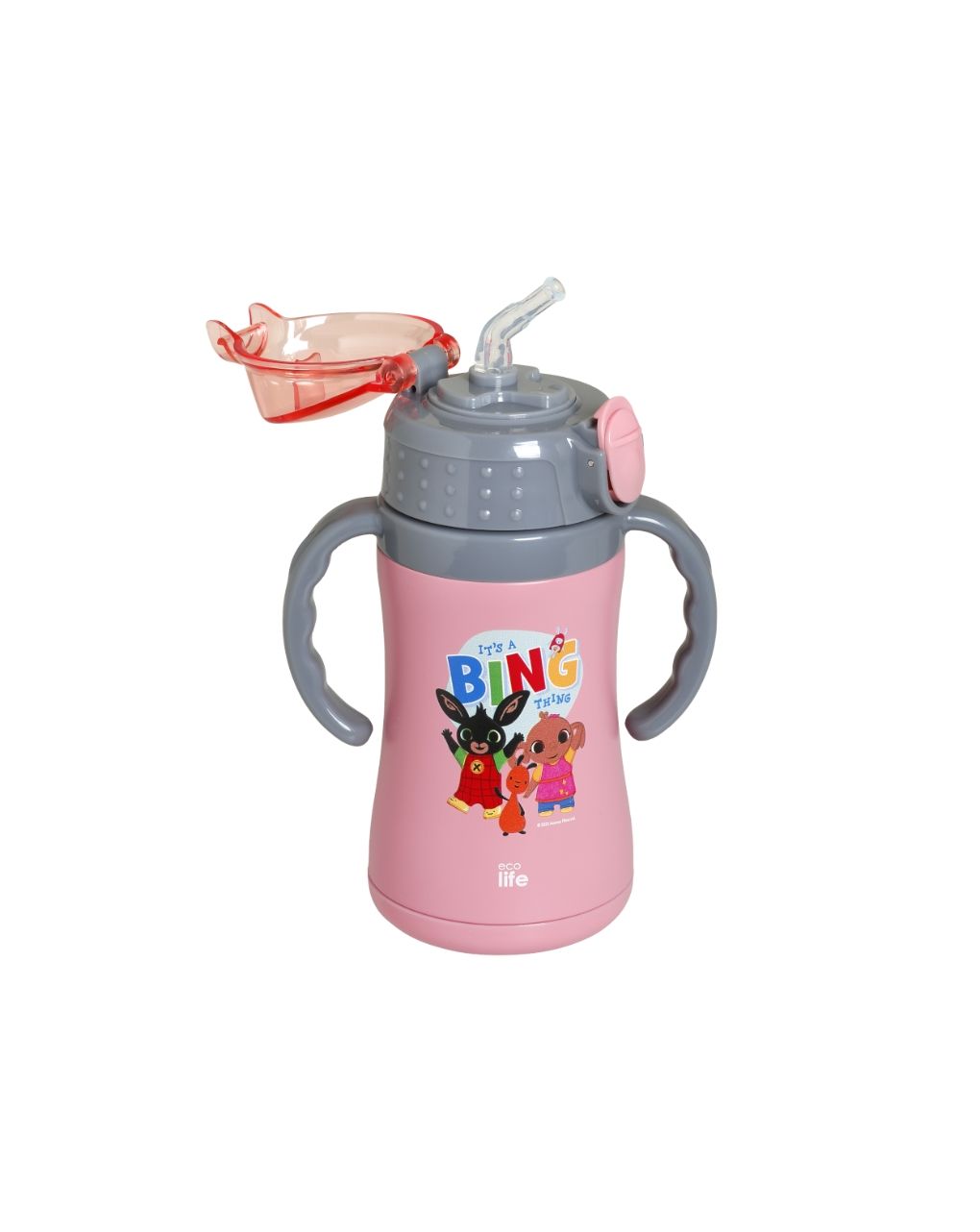 Ecolife kids thermos παγούρι 'it's a bing thing' 300ml pink 33-bo-2125 - Ecolife