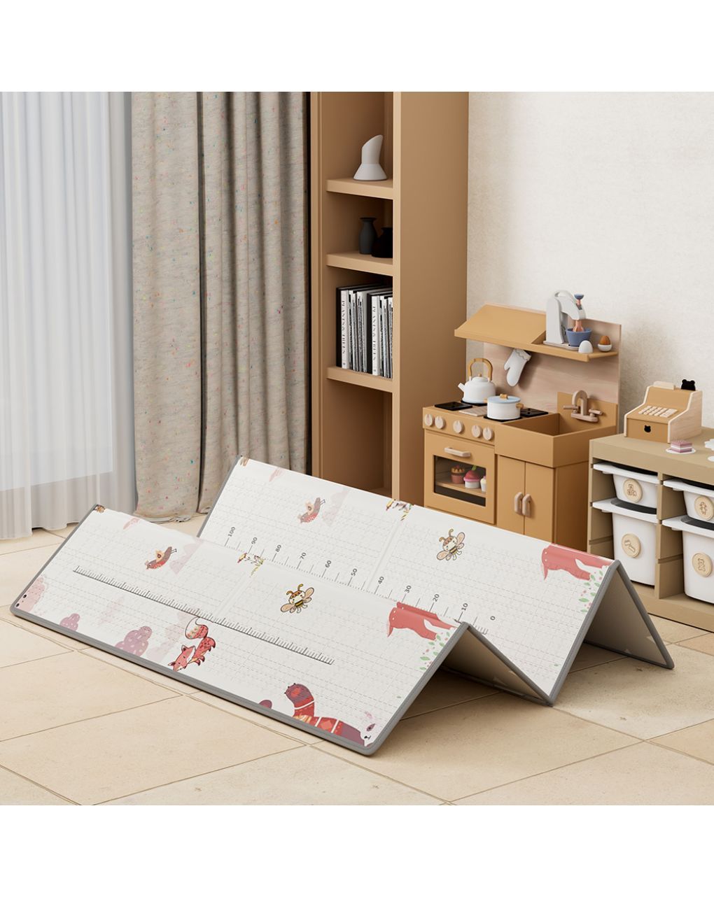 Bebe stars χαλάκι δραστηριοτήτων διπλής όψης 150x150x1cm 100-503 - Bebe Stars