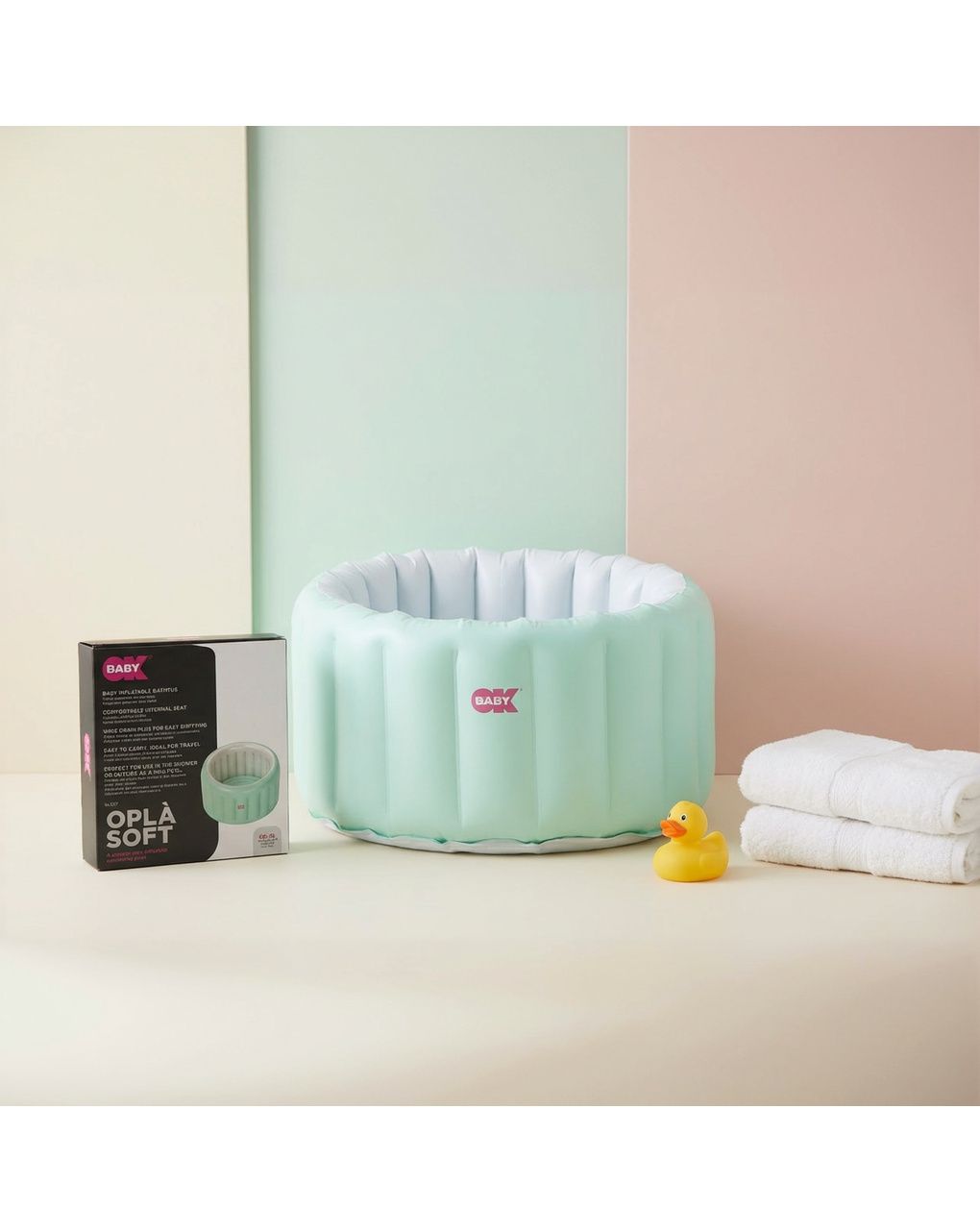 Okbaby opla soft φουσκωτό μπανάκι με κάθισμα 8-36 μηνων - Okbaby