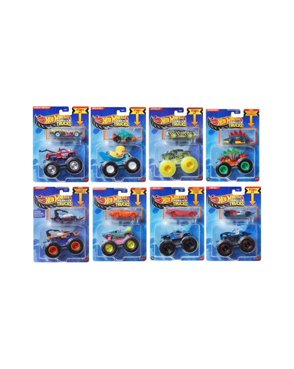 Hot wheels οχήματα monster trucks 1:64 grh81 (διάφορα σχέδια) - Hot wheels