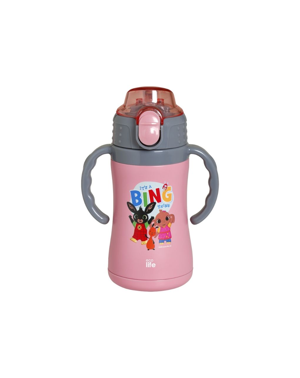 Ecolife kids thermos παγούρι 'it's a bing thing' 300ml pink 33-bo-2125 - Ecolife