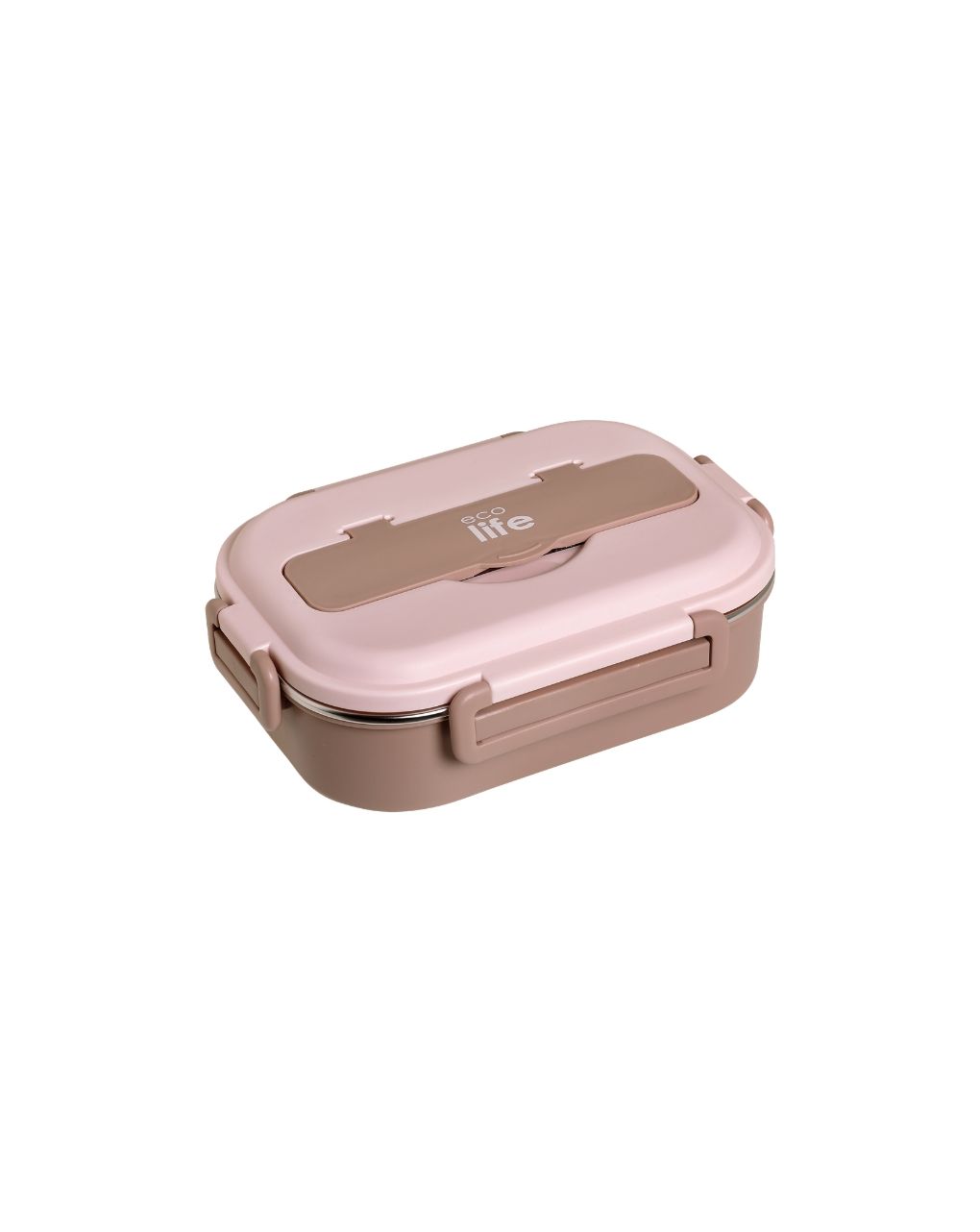 Ecolife φαγητοδοχείο 3 θέσεων 1lt ροζ 33-fc-9091 - Ecolife