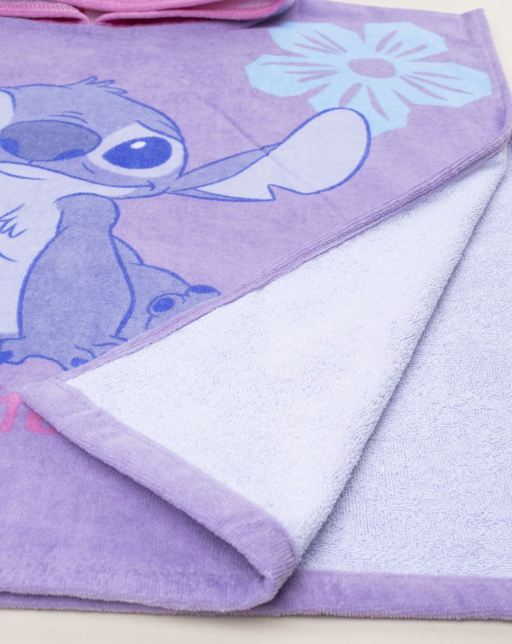 βρεφικό πόντσο θαλάσσης λιλά stitch για κορίτσι - Prénatal