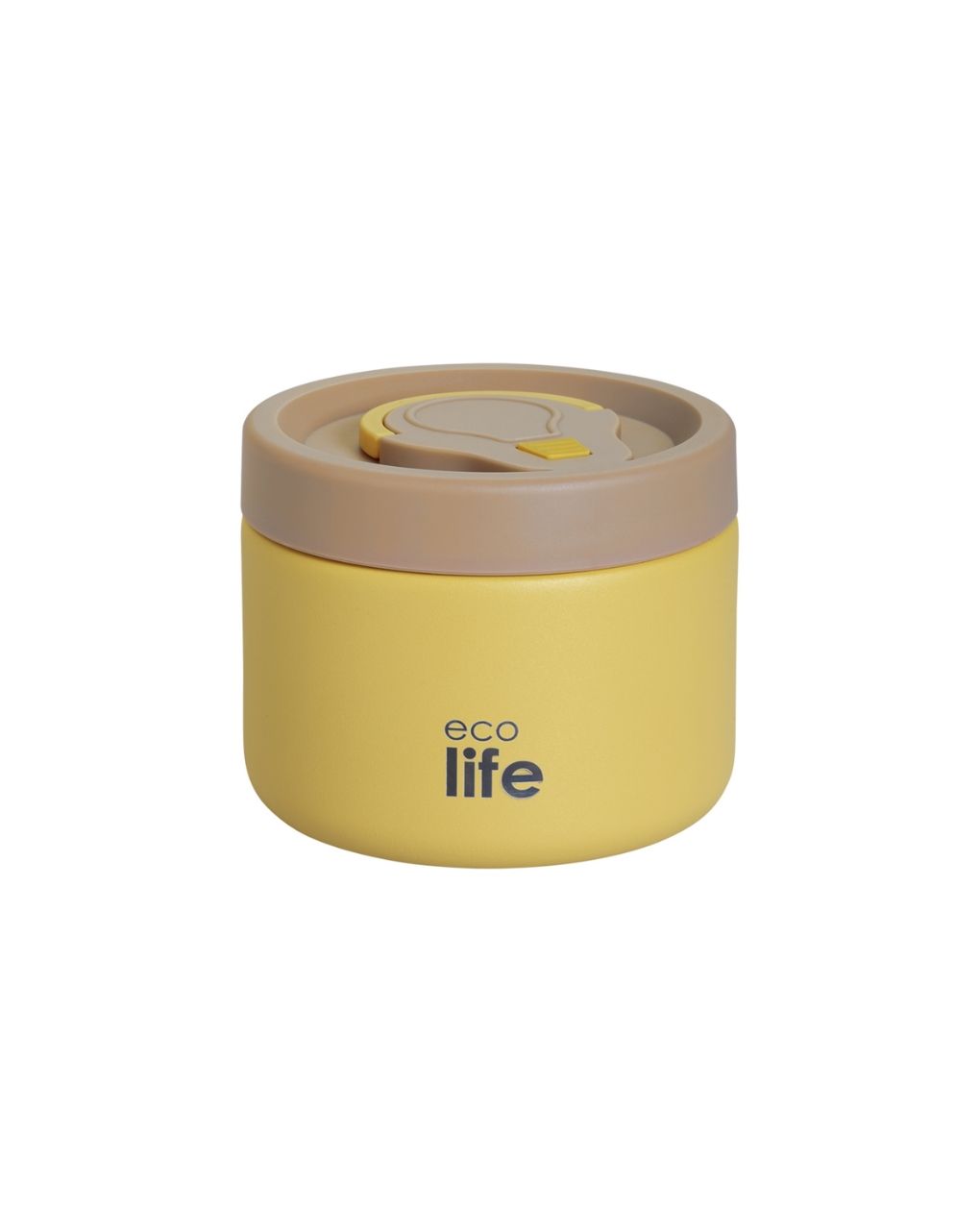 Ecolife στρογγυλός θερμός φαγητού 650ml κίτρινο 33-bo-9094 - Ecolife