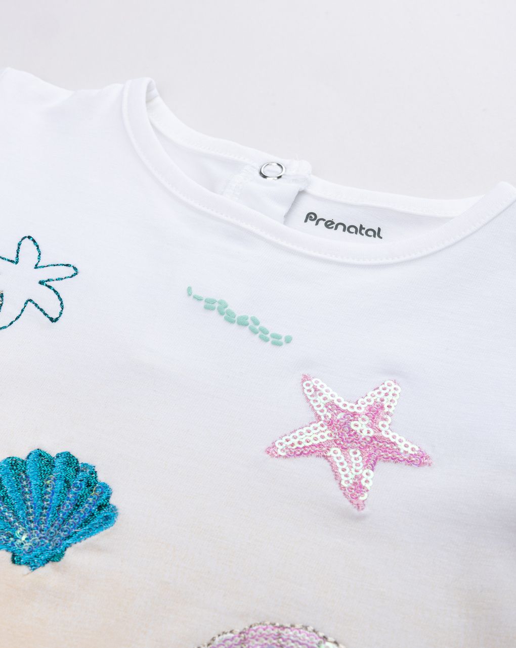 βρεφικό t-shirt λευκό sunny days για κορίτσι - Prénatal