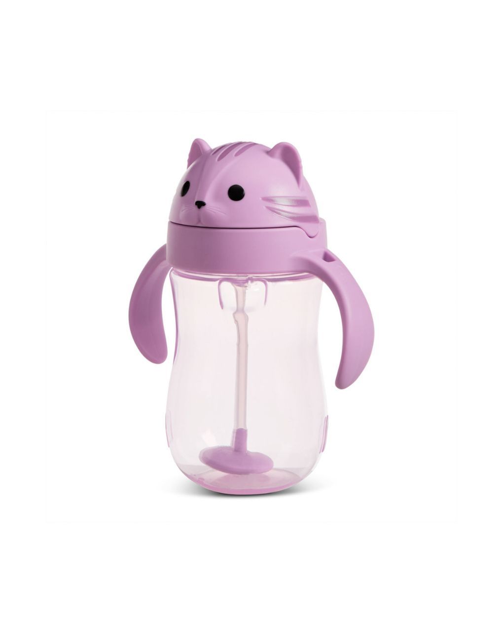Munchkin tip & sip εκπαιδευτικό ποτηράκι με λαβές και καλαμάκι με βαρίδιο 9+ μηνών 296ml cat 90541 - Munchkin