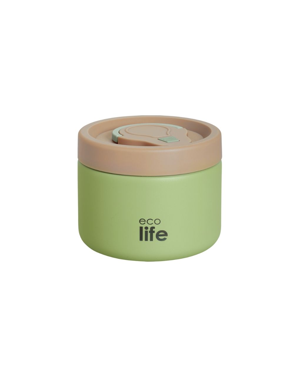Ecolife στρογγυλός θερμός φαγητού 650ml πράσινο 33-bo-9095 - Ecolife