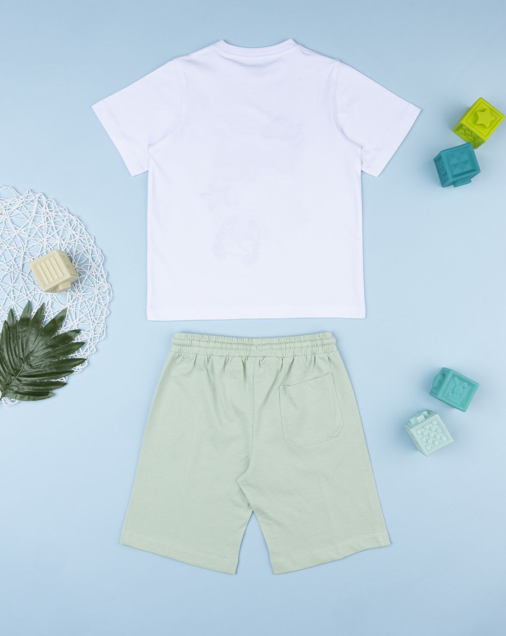 παιδικό σετ t-shirt και σορτσάκι seaside holiday για αγόρι - Prénatal