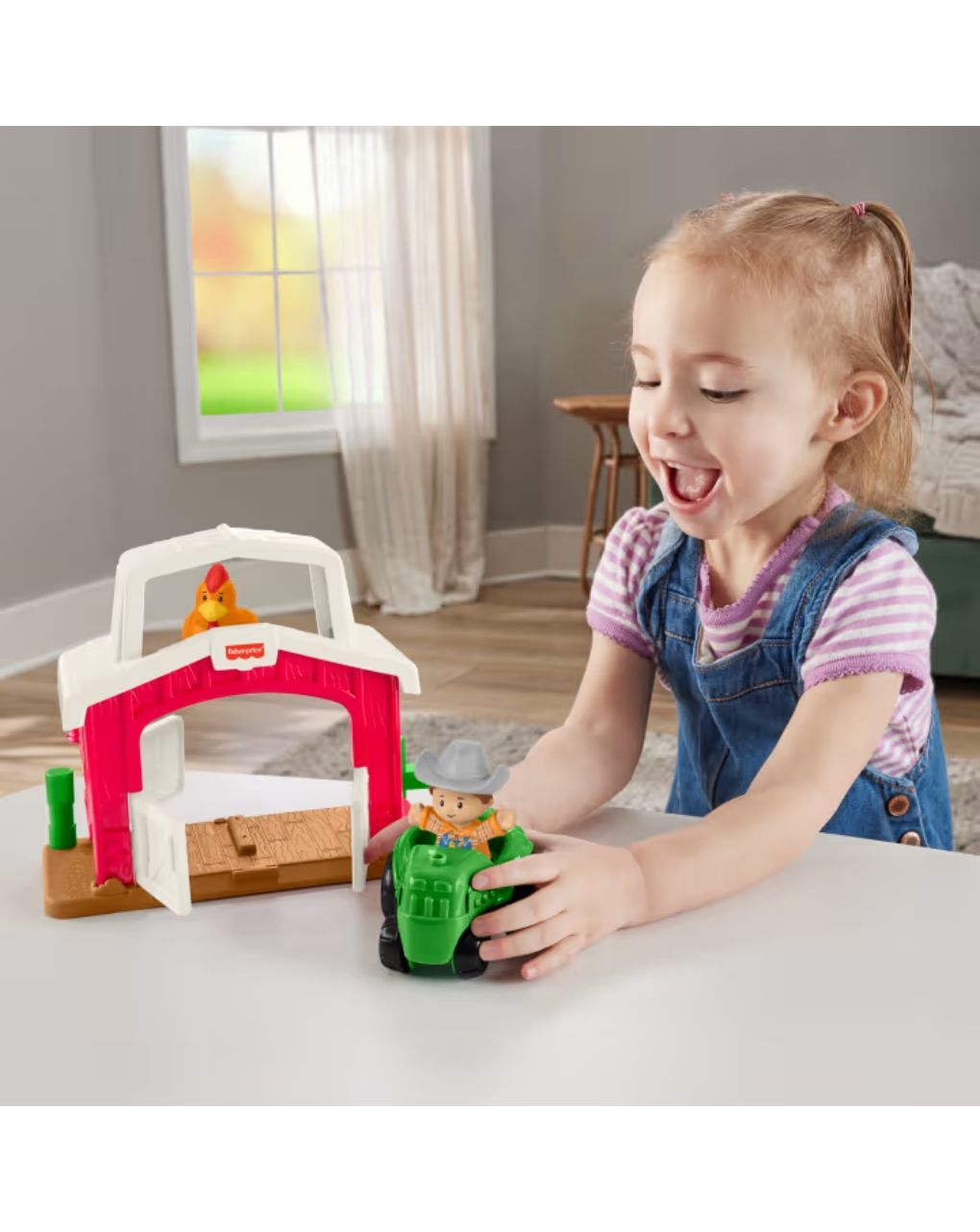 Fisher-price little people μίνι φάρμα με τρακτέρ και 2 φιγούρες jly77 - Fisher-Price