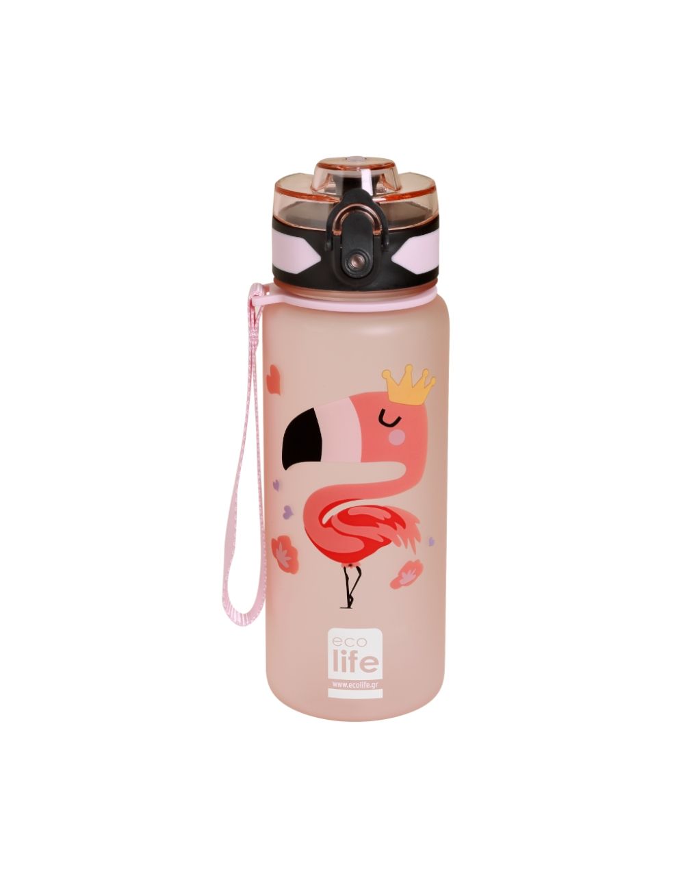 Ecolife tritan bottle 500ml flamingo 33-bo-2315