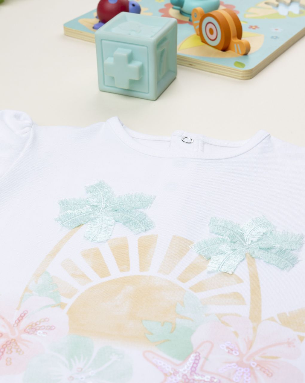 βρεφικό t-shirt λευκό summer για κορίτσι - Prénatal