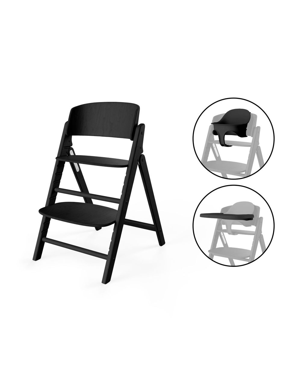 Cybex click & fold 3-σε-1 κάθισμα φαγητού stunning black - Cybex