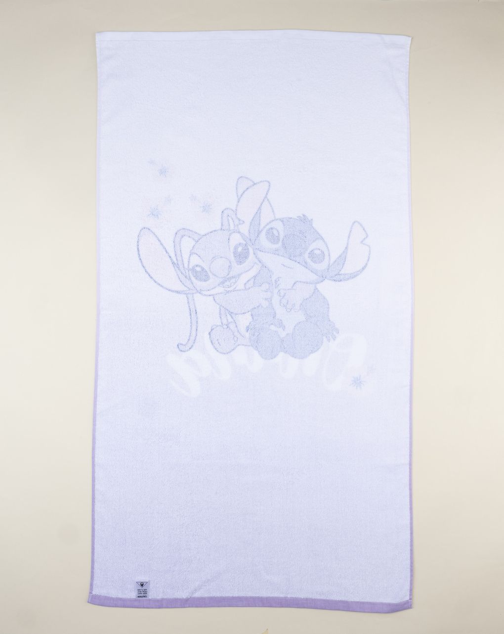 παιδική πετσέτα θαλάσσης λιλά stitch για κορίτσι - Prénatal