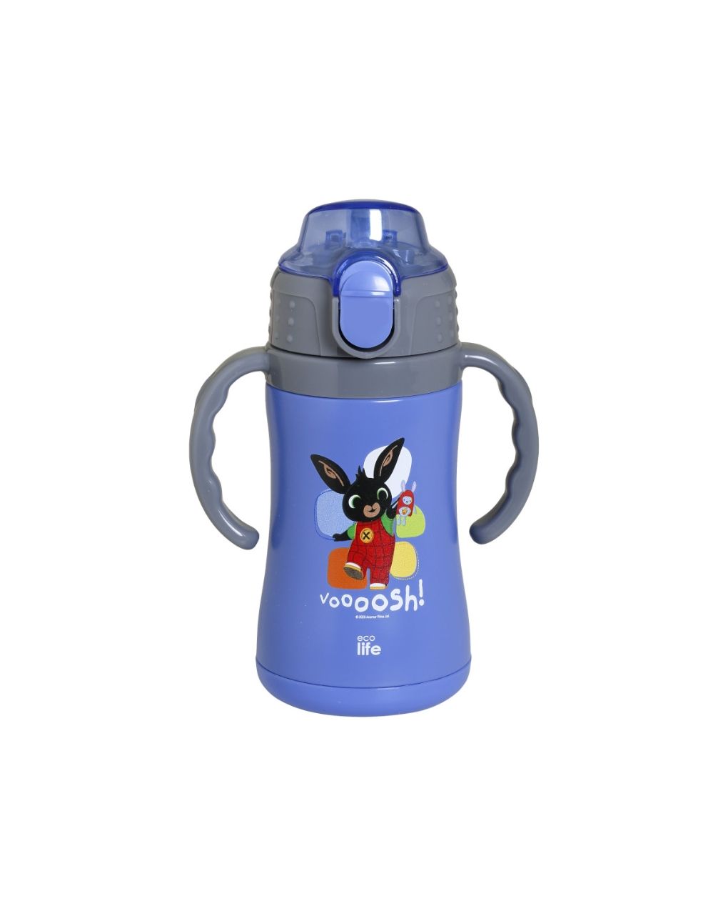 Ecolife kids παγούρι-θερμός 'bing - voooosh' 300ml blue 33-bo-2124 - Ecolife