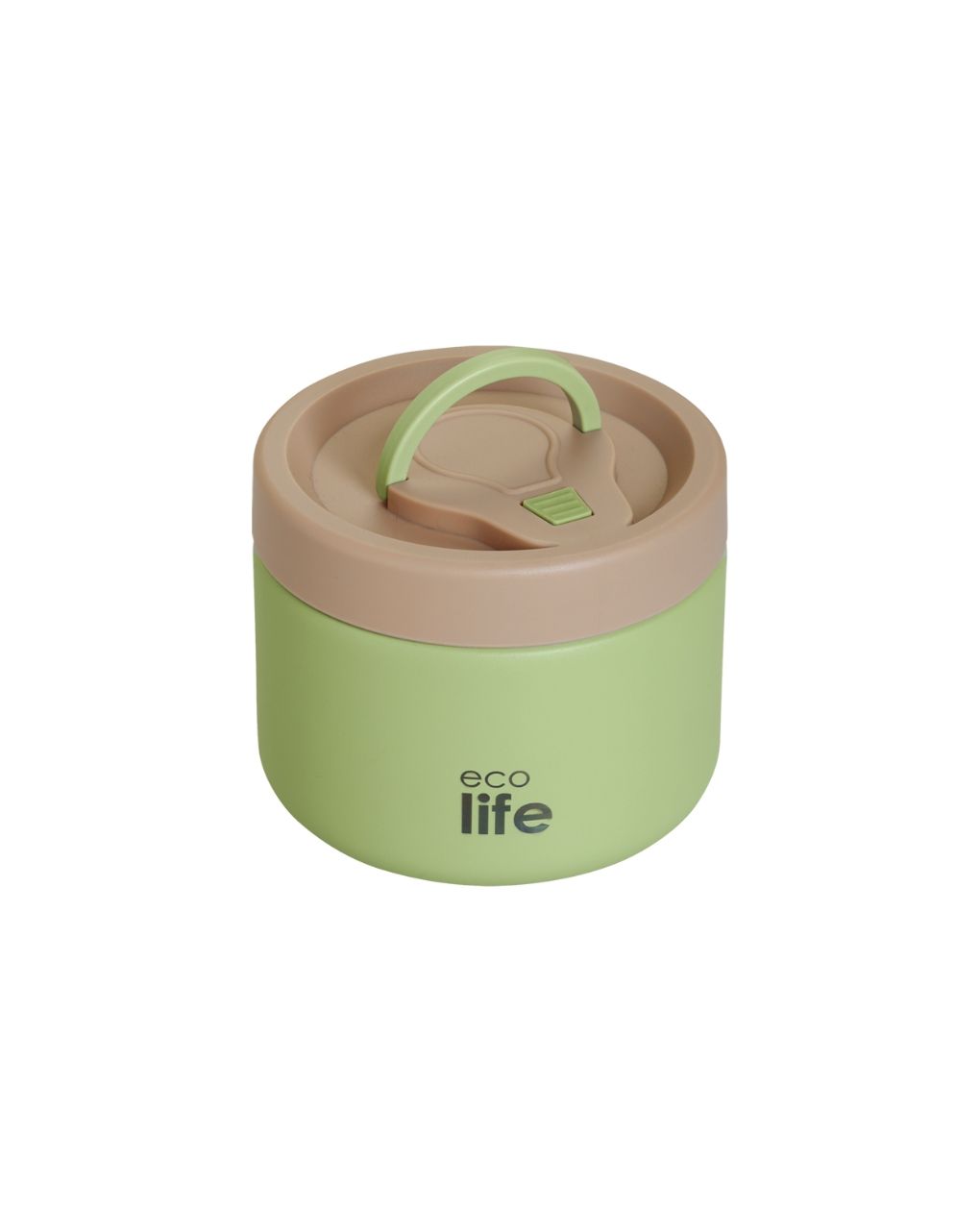 Ecolife στρογγυλός θερμός φαγητού 650ml πράσινο 33-bo-9095 - Ecolife