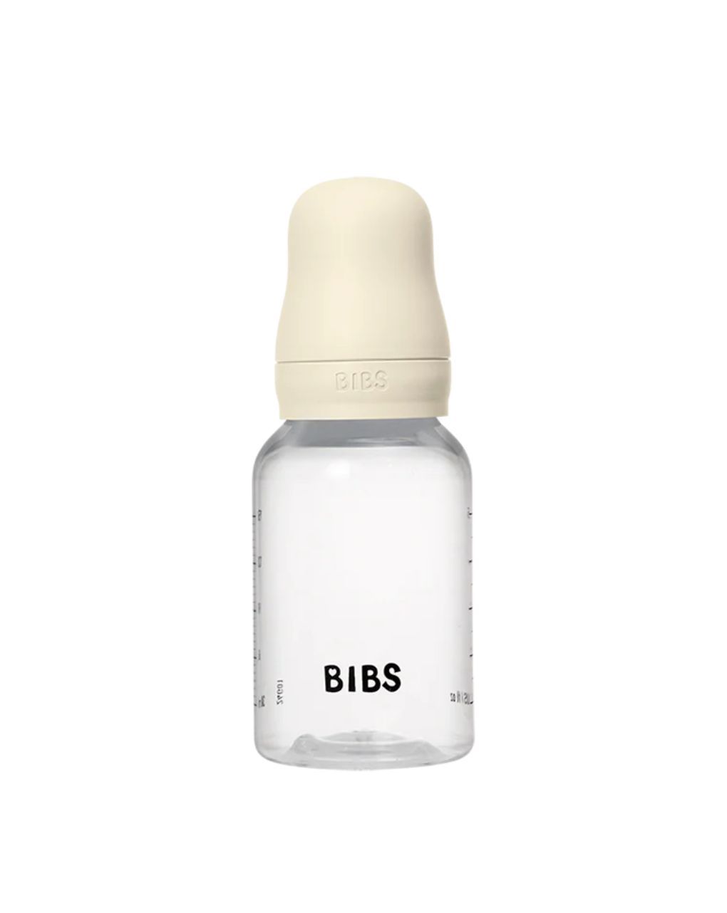 Bibs πλαστικό μπιμπερό με θηλή latex αργής ροής 0 μηνών+ 150ml ivory 12.5016216 - BIBS