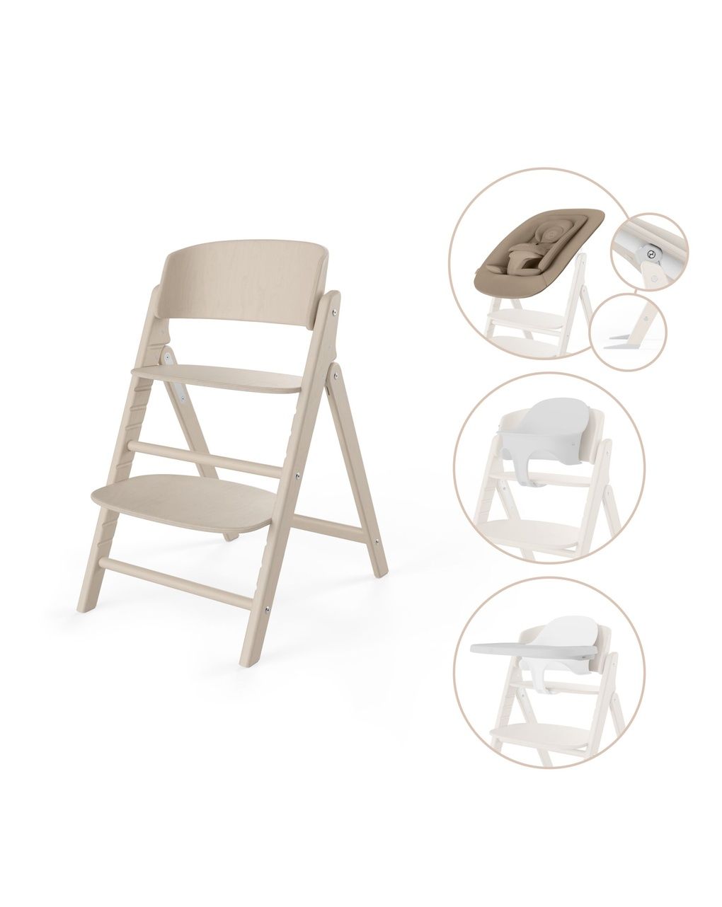 Cybex click & fold 4-σε-1 κάθισμα φαγητού all natural - Cybex