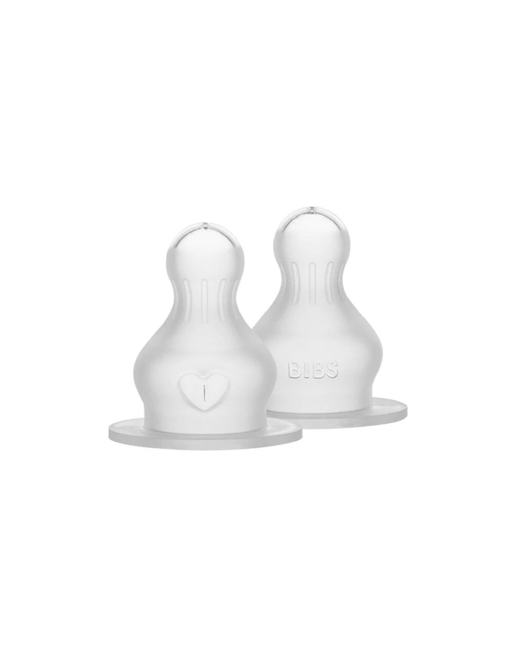 Bibs σετ θηλές μπιμπερό σιλικόνης 2τμχ medium flow 2 μηνών+ 12.5000012