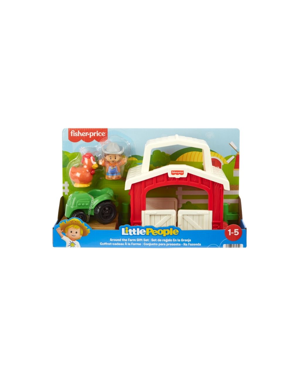 Fisher-price little people μίνι φάρμα με τρακτέρ και 2 φιγούρες jly77 - Fisher-Price
