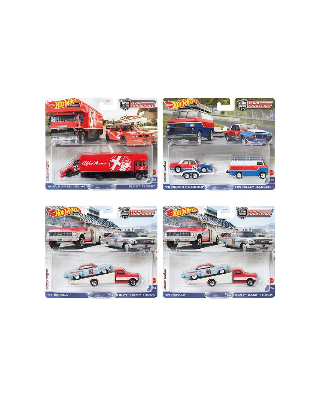 Hot wheels νταλίκα με αυτοκινητάκι flf56 (διάφορα σχέδια)