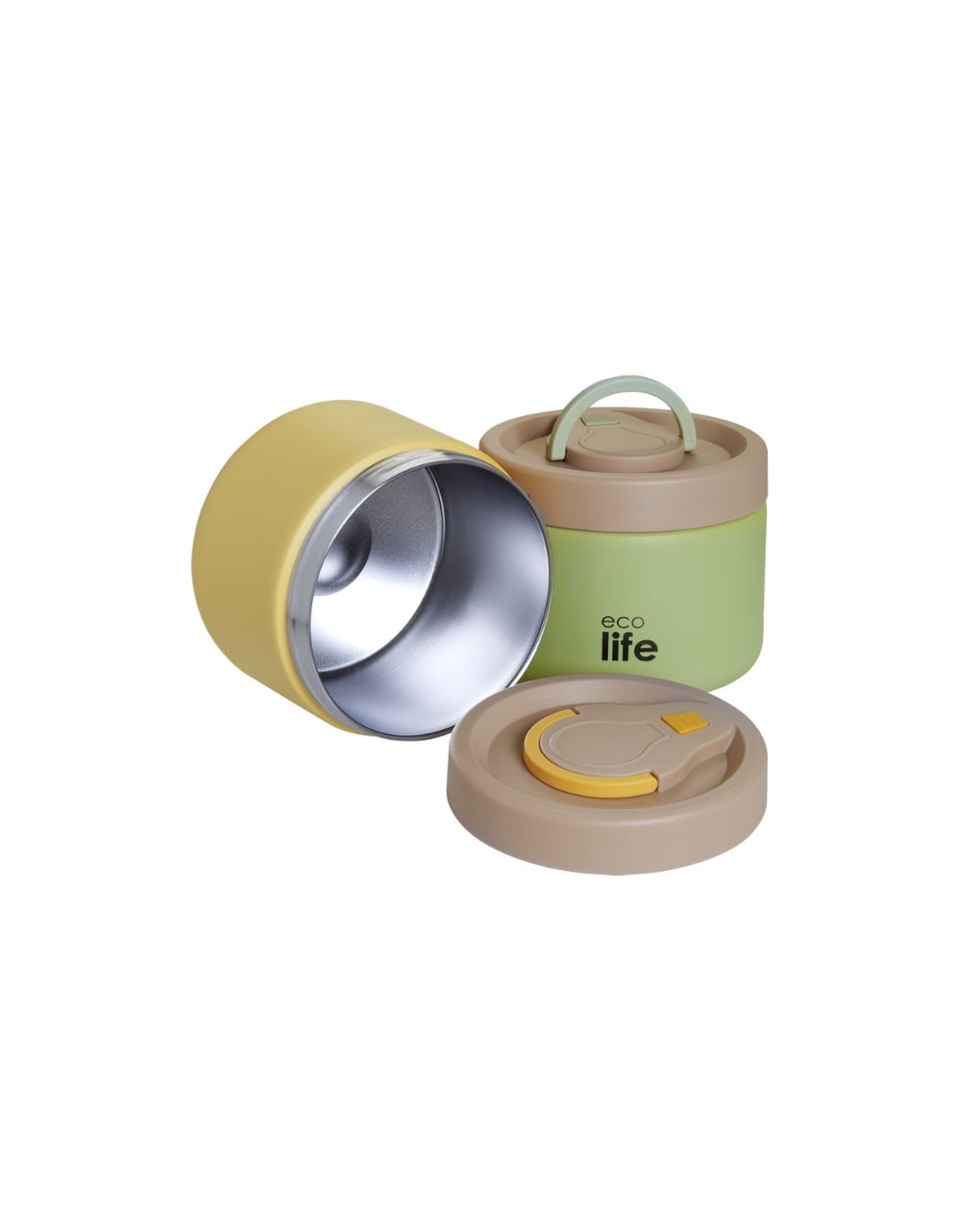 Ecolife στρογγυλός θερμός φαγητού 650ml πράσινο 33-bo-9095 - Ecolife