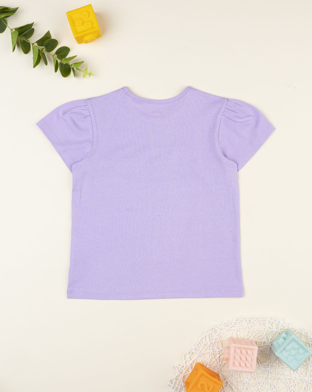 παιδικό t-shirt λιλά με μαργαρίτες για κορίτσι - Prénatal