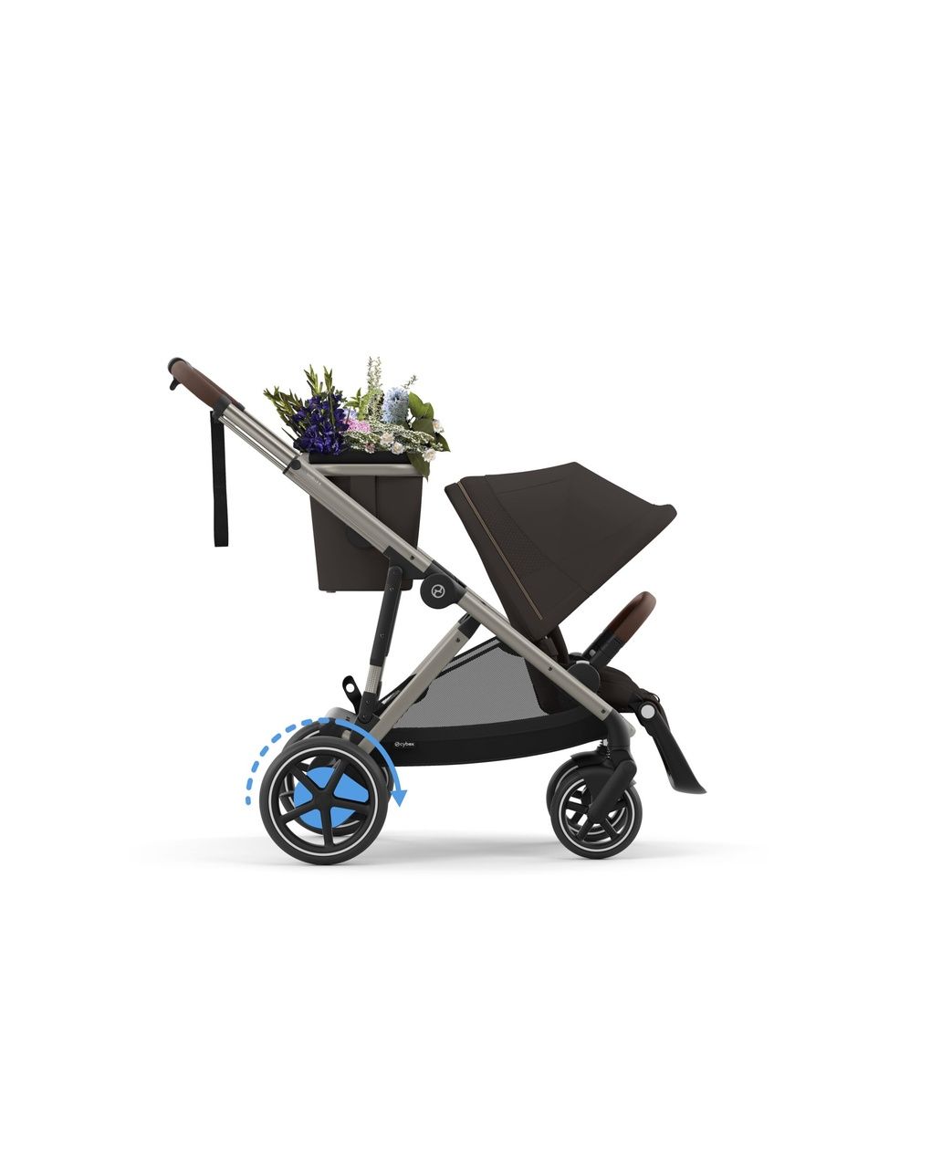 Cybex e-gazelle s καρότσι περιπάτου tpe chocolate brown - Cybex