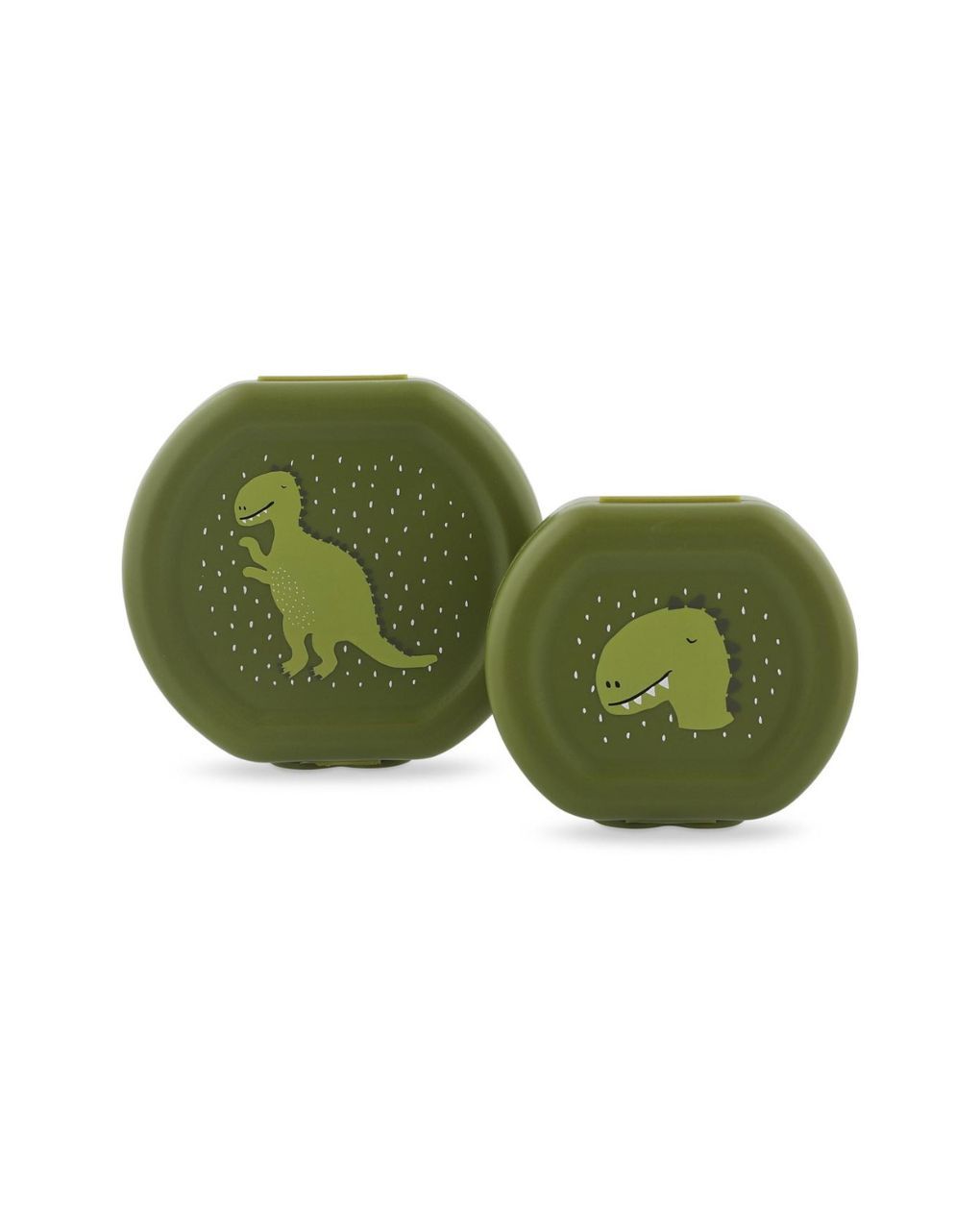 Trixie σετ φαγητοδοχεία snack box with clips 2τμχ mr. dino t06201 - TRIXIE