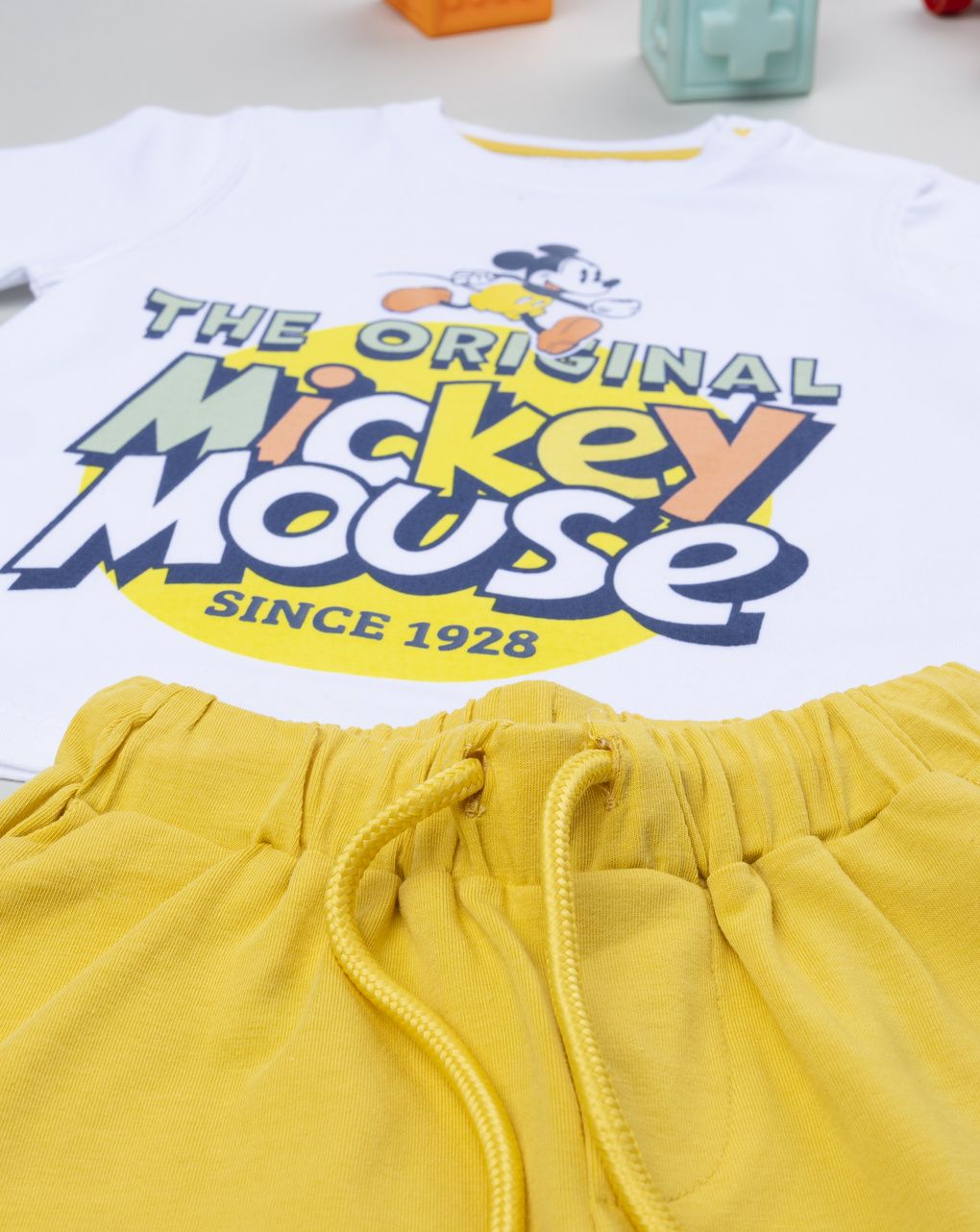 βρεφικό σετ t-shirt και σορτσάκι mickey για αγόρι - Prénatal