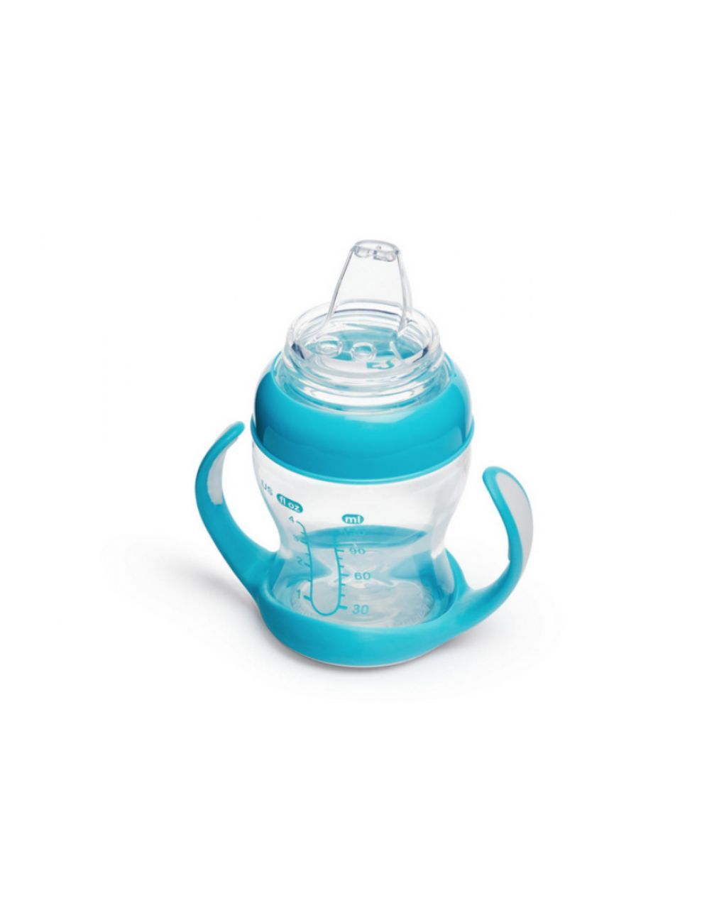 Munchkin gentle cup εκπαιδευτικό ποτηράκι με μαλακό στόμιο 4+ μηνών 118ml light blue 90514 - Munchkin