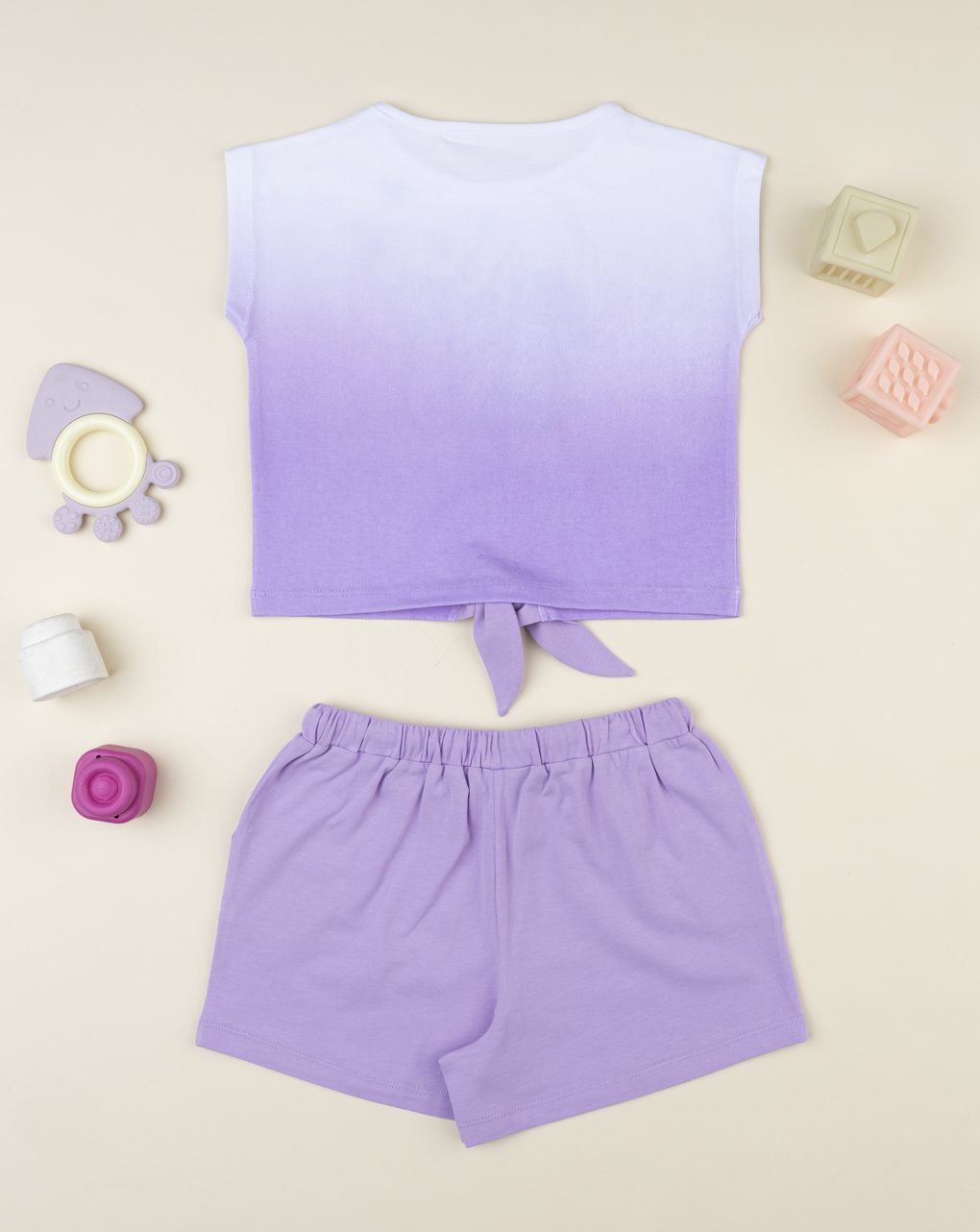 παιδικό σετ t-shirt και σορτσάκι stitch για κορίτσι - Prénatal