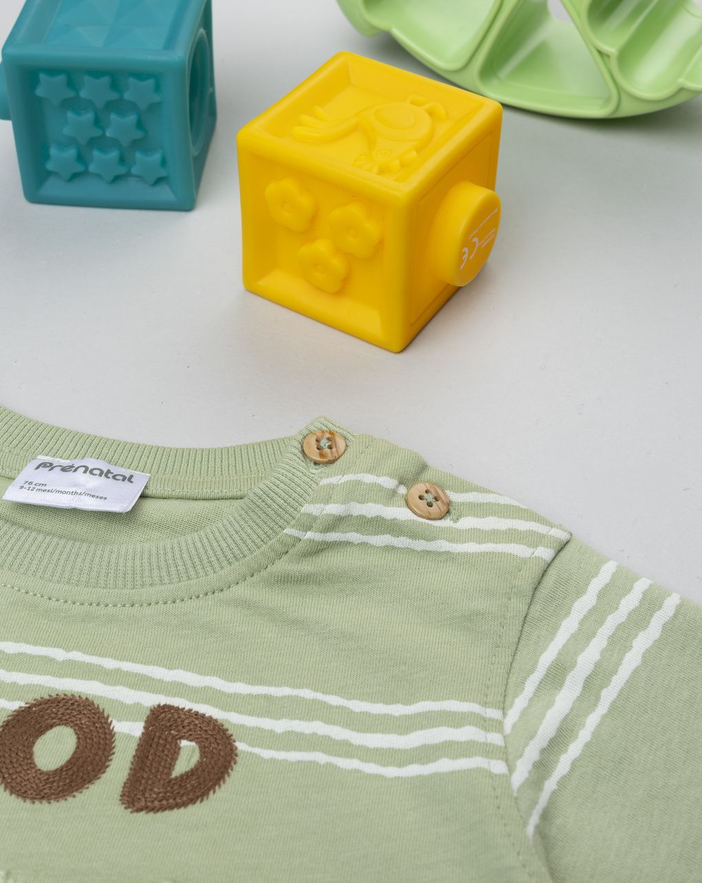 βρεφικό t-shirt πράσινο good wave για αγόρι - Prénatal