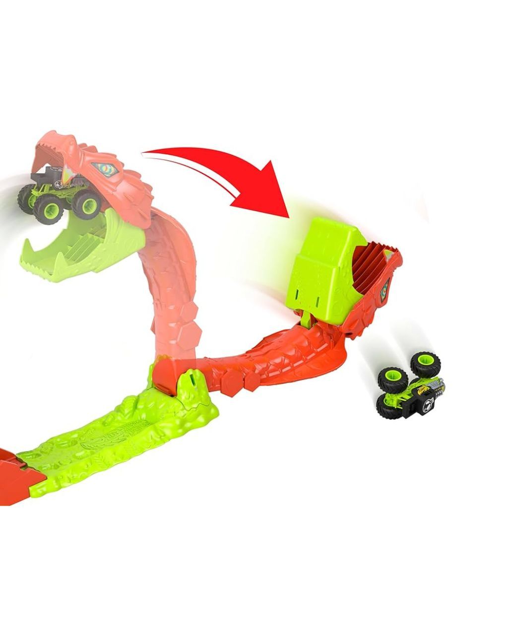 Hot wheels monster trucks πίστα επίθεση φιδιού jjn44 - Hot wheels