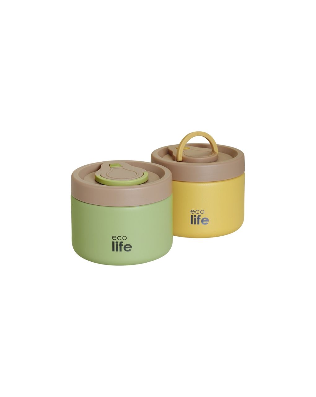 Ecolife στρογγυλός θερμός φαγητού 650ml κίτρινο 33-bo-9094 - Ecolife
