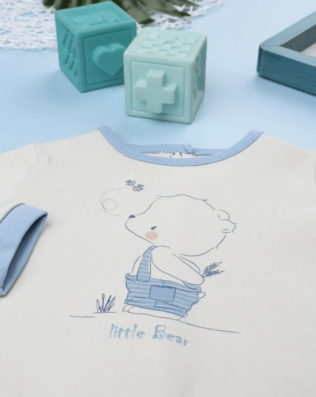 βρεφικό φορμάκι μπεζ little bear για αγόρι - Prénatal