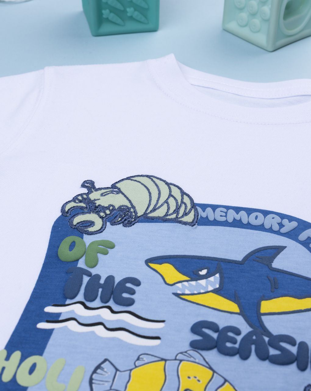 παιδικό σετ t-shirt και σορτσάκι seaside holiday για αγόρι - Prénatal